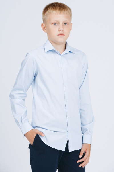 Рубашка Nadex 41-104411/202-25 светло-голубой - фото 4
