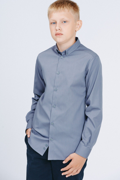 Рубашка Nadex 41-104511/202-25 темно-серый - фото 4