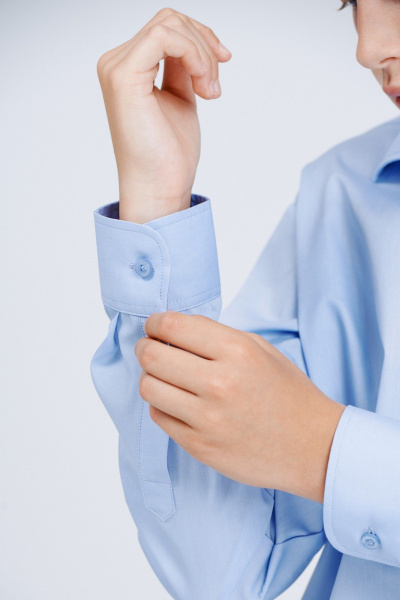 Рубашка Nadex 41-104912/202-25 голубой - фото 5