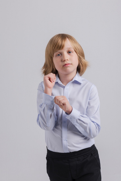 Рубашка Nadex 42-103311/202-25 светло-голубой - фото 2