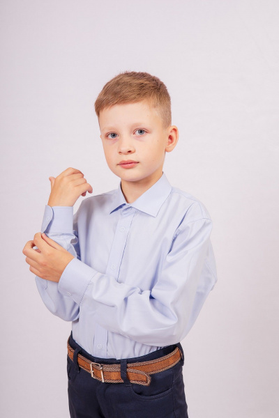 Рубашка Nadex 42-103712/202-25 светло-голубой - фото 3