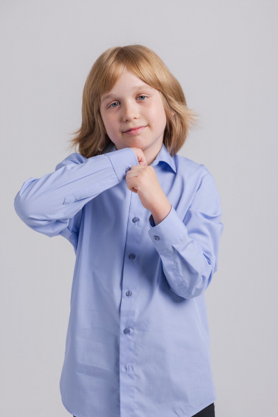 Рубашка Nadex 42-103812/202-25 голубой - фото 6