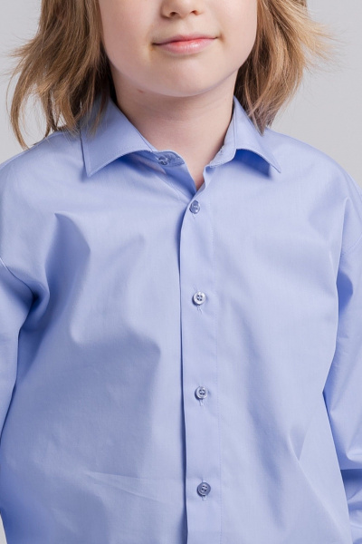Рубашка Nadex 42-103812/202-25 голубой - фото 3