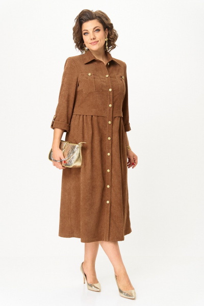 Платье Svetlana-Style 2137 коричневый - фото 2