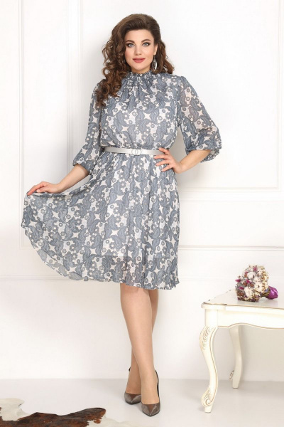 Платье Solomeya Lux 782 серый - фото 3