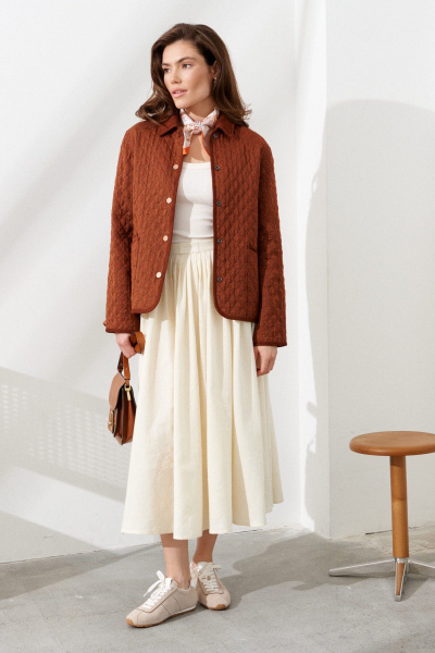 Юбка C. of PAPAYA NEW 1783 сливочный - фото 5