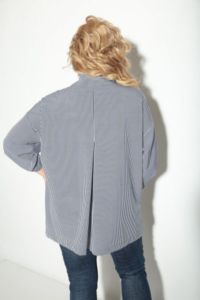 Туника Michel chic 751 бело-синий - фото 4