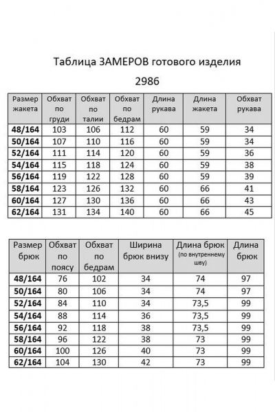 Брюки и жакет из классического текстиля Ивелта плюс 2986 синий джинс - фото 3