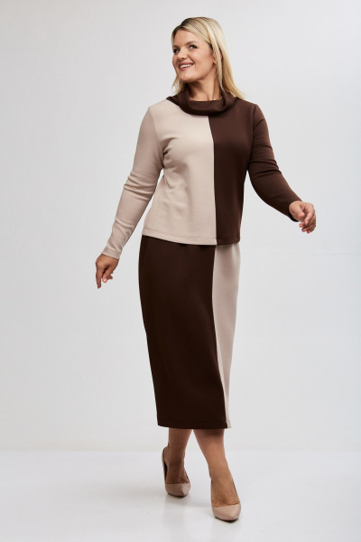 Джемпер, юбка Takka Plus 25-252 - фото 7