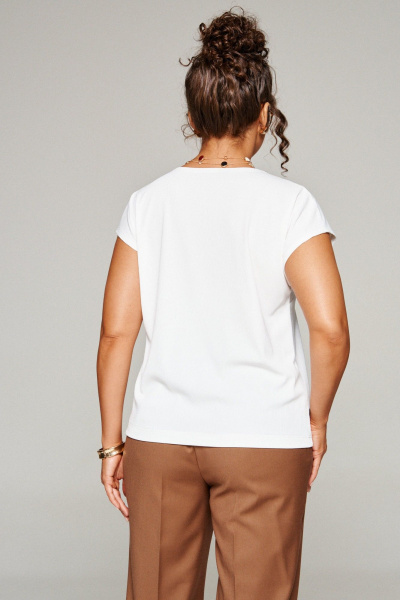 Блуза, брюки, жакет Beautiful&Free 6366 клетка_бежевая - фото 14