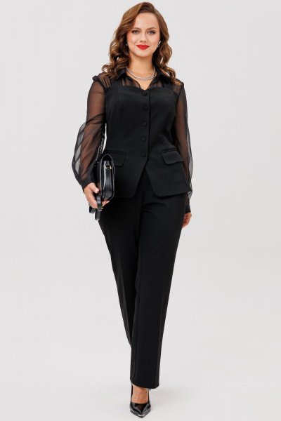 Брюки, жилет ANIDEN 6114-1 черный - фото 1