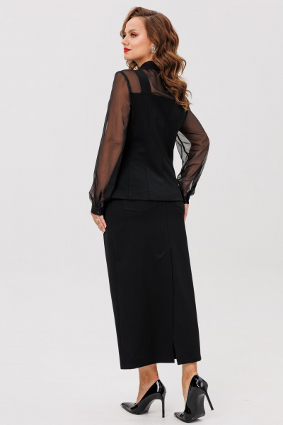 Жилет, юбка ANIDEN 6124-1 черный - фото 13