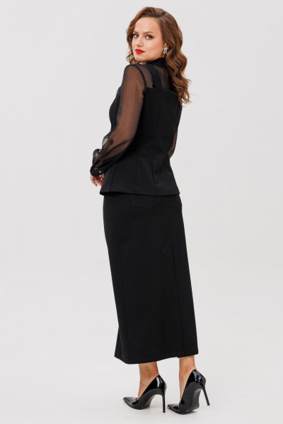 Жилет, юбка ANIDEN 6124-1 черный - фото 12