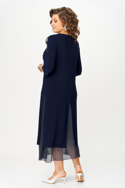 Платье Svetlana-Style 1958 синий_принт - фото 3