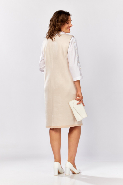 Блуза, сарафан ZigzagStyle 510 пудровый - фото 4