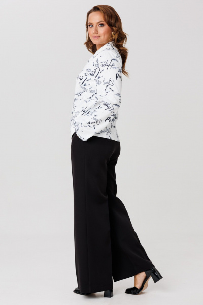 Брюки, жакет Mubliz 259 бело-черный - фото 8