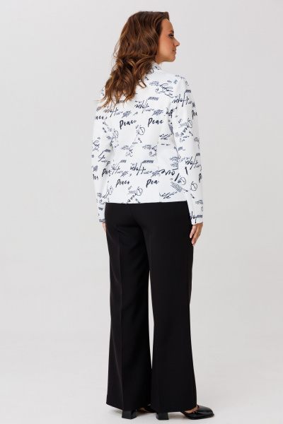 Брюки, жакет Mubliz 259 бело-черный - фото 7