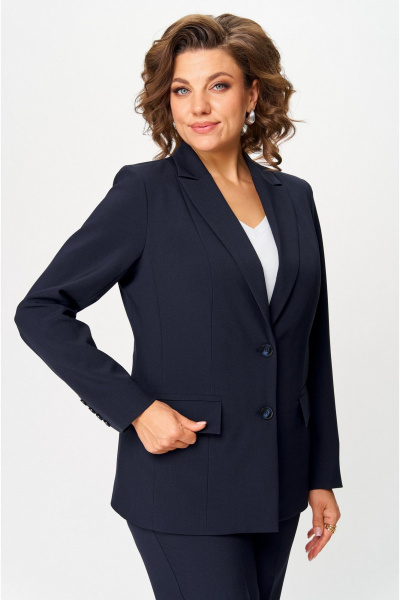 Брюки, жакет БелЭльСтиль 866-2_99_22+596-2_79_22 темно-синий - фото 12