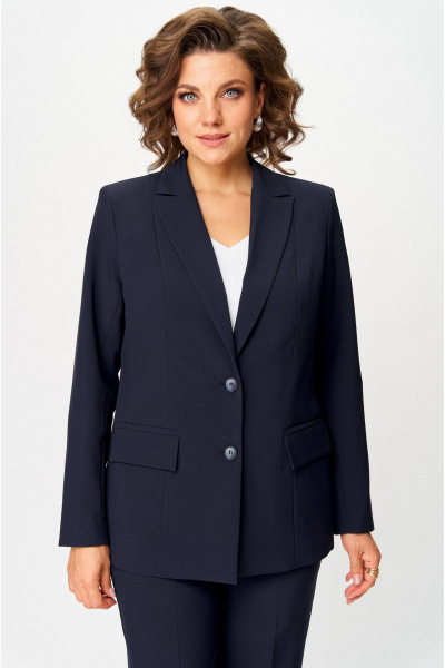 Брюки, жакет БелЭльСтиль 866-2_99_22+596-2_79_22 темно-синий - фото 10