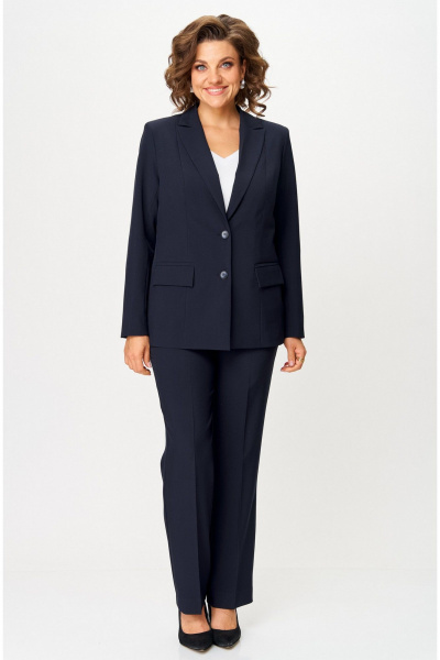 Брюки, жакет БелЭльСтиль 866-2_99_22+596-2_79_22 темно-синий - фото 8