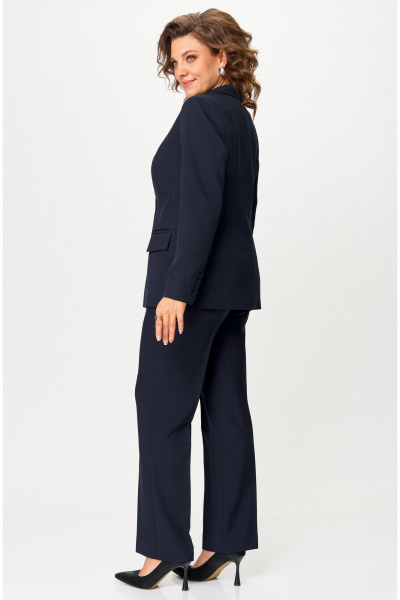 Брюки, жакет БелЭльСтиль 866-2_99_22+596-2_79_22 темно-синий - фото 4