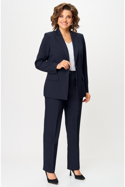 Брюки, жакет БелЭльСтиль 866-2_99_22+596-2_79_22 темно-синий - фото 1