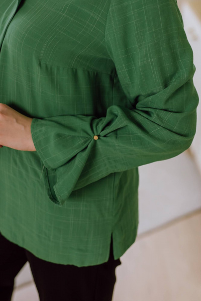 Блуза КАЛИНКА ВВ-3981-В24 зеленый - фото 3