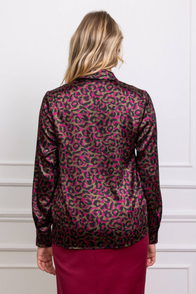 Блуза КАЛИНКА ВП-4262-024 фуксия-хаки - фото 2