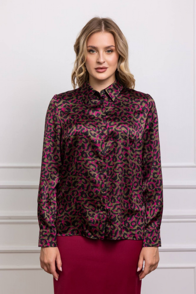 Блуза КАЛИНКА ВП-4262-024 фуксия-хаки - фото 1
