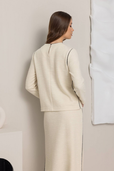 Джемпер КАЛИНКА ВТ-4538-В25 молочный - фото 3