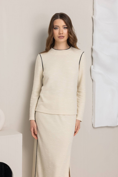 Джемпер КАЛИНКА ВТ-4538-В25 молочный - фото 1