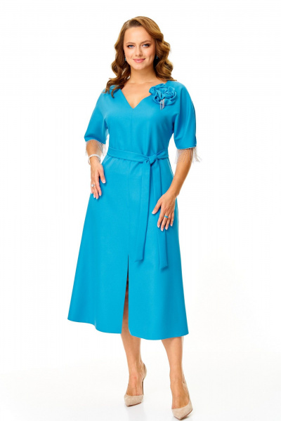 Платье T&N 7677 лазурный - фото 1