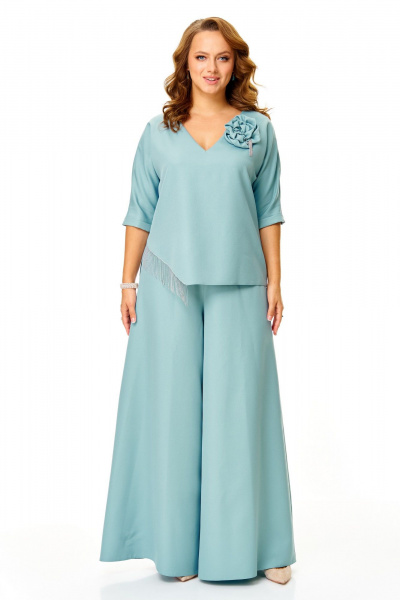 Блуза, брюки T&N 7678 холодная_мята - фото 2