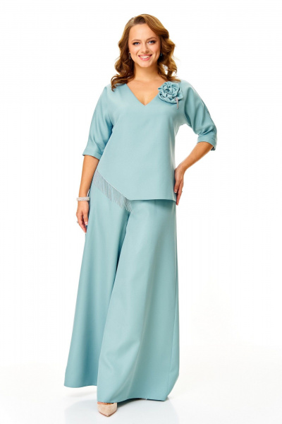 Блуза, брюки T&N 7678 холодная_мята - фото 3