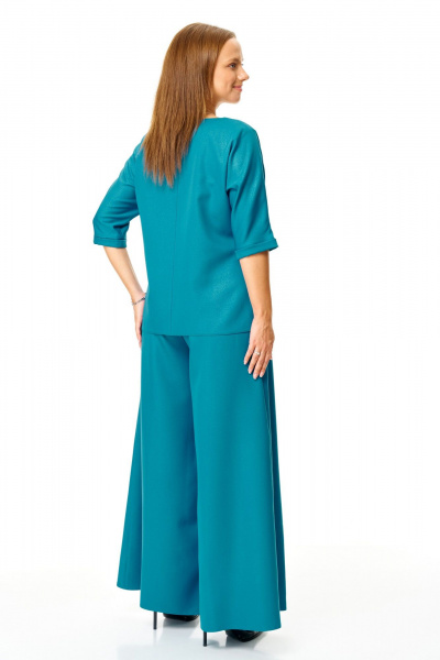 Блуза, брюки T&N 7678 бирюза - фото 5