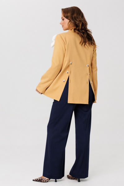 Брюки, жакет Mubliz 256 горчица - фото 11