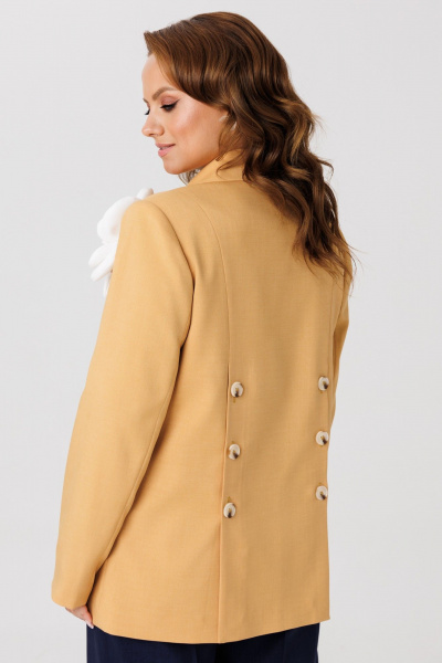 Брюки, жакет Mubliz 256 горчица - фото 10