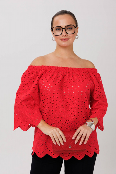 Блуза Anastasia 1131.3 красный - фото 2