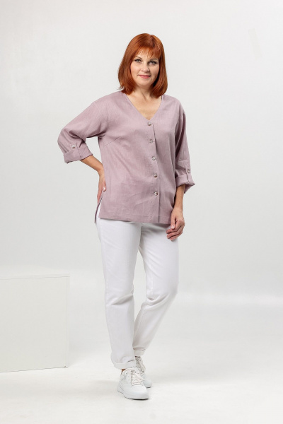 Блуза Соджи 664 лавандовый - фото 7