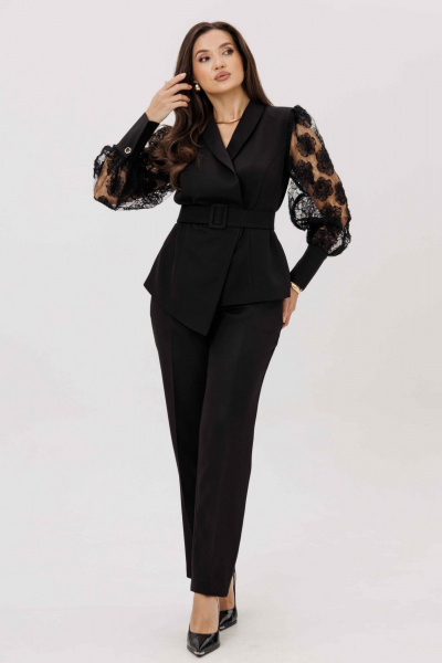 Брюки, жакет Mislana 1207 черный - фото 2