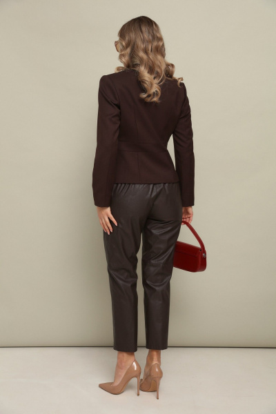 Брюки, жакет LM К102020 коричневый - фото 7