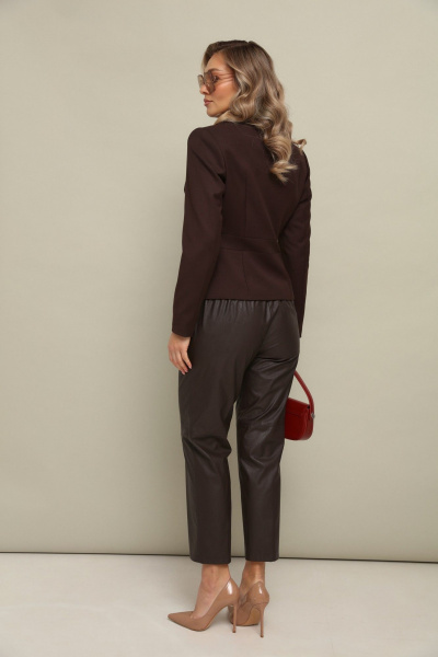 Жакет LM М102 коричневый - фото 4