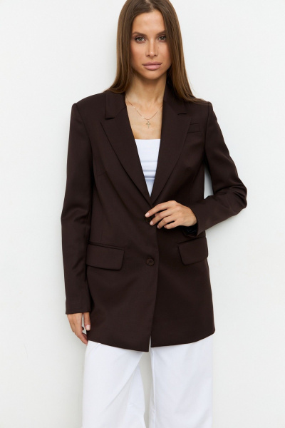 Жакет Luitui R3012 коричневый - фото 5