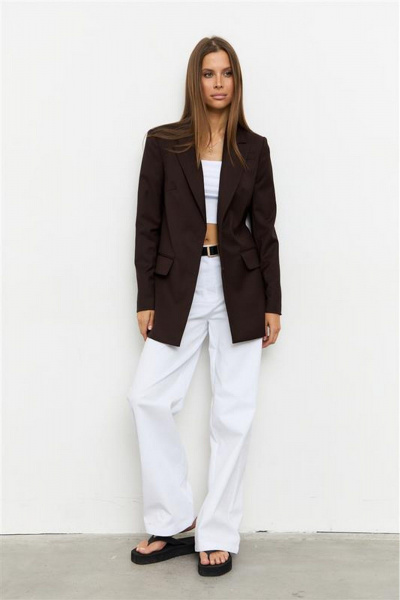 Жакет Luitui R3012 коричневый - фото 1