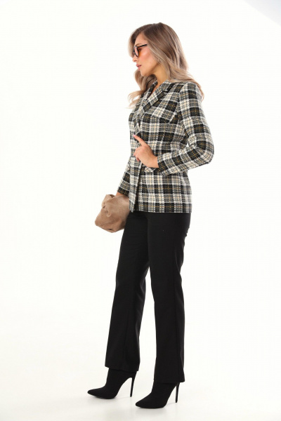 Жакет LM М66-1 клетка - фото 4