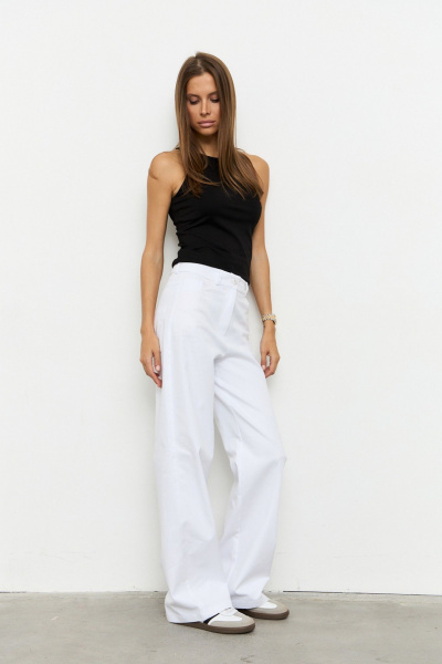 Брюки Luitui R2079
 белый - фото 4