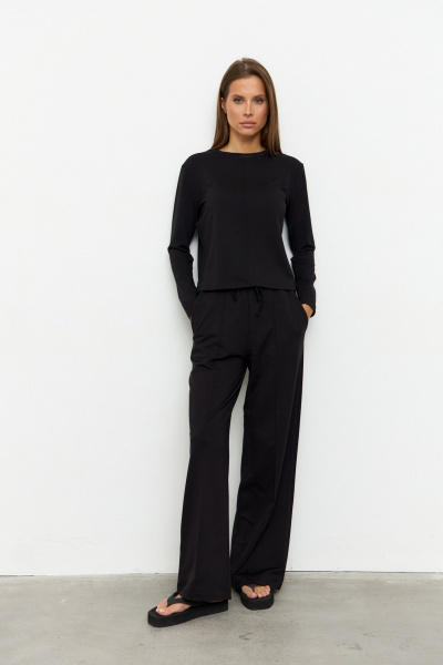 Брюки, джемпер Luitui R4017 черный - фото 1