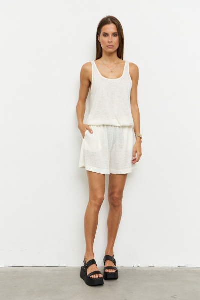 Майка, шорты Luitui R4060 
молочный - фото 4