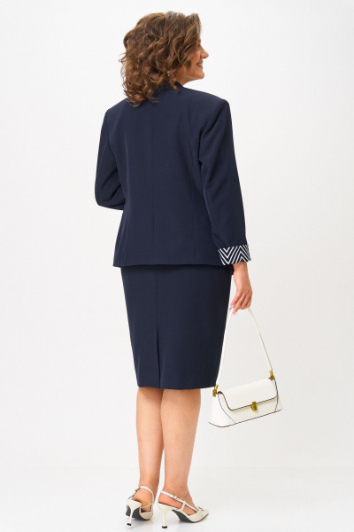 Блуза, жакет, юбка Aira Style 24125 синий - фото 9