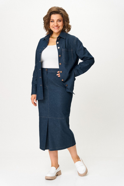 Рубашка, юбка Svetlana-Style 3020 синий - фото 3